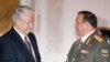 Павел Грачев и Борис Ельцин. 23 февраля 1996 года.