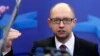 Украина премьер-министрі Арсений Яценюк Еуропа Одағы елдері басшылары саммитінде сөйлеп тұр. Брюссель, 21 наурыз 2014 жыл.