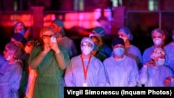 Timișoara: „Luminează orasul prin tine”, acțiune de solidaritate cu cadrele medicale,în lupta cu Covid-19, 8 aprilie 2020