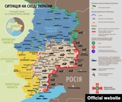 Сытуацыя на ўсходзе Ўкраіны на 15 красавіка 2016